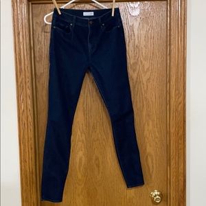 LOFT Modern High Waist Skinny Ankle Jeans